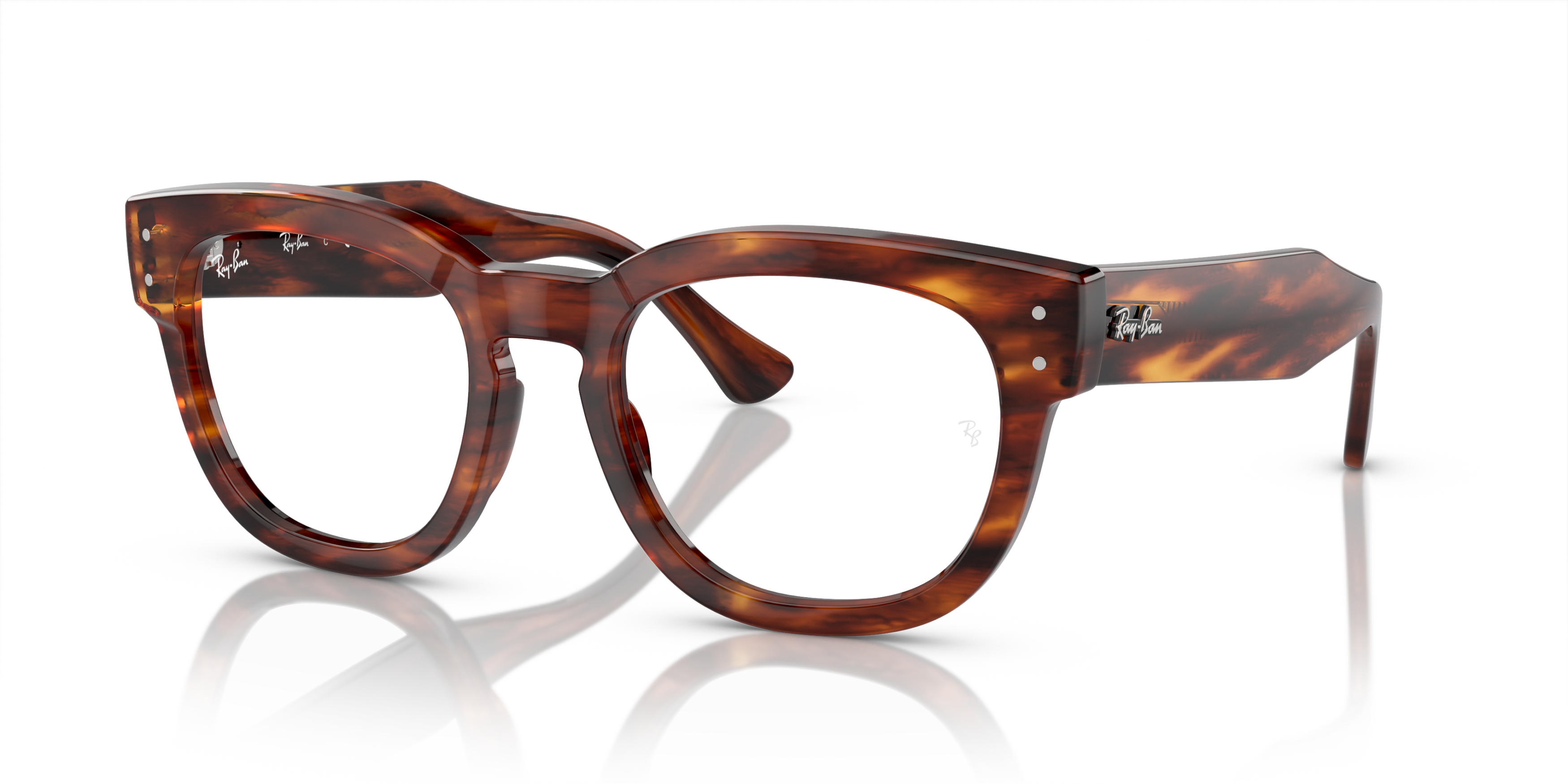 Ray Ban MEGA HAWKEYE 0RX0298V 2144 STRIPED HAVANA 50-21 Ray-Ban 0RX0298V Korrektionsbrille in STRIPED HAVANA