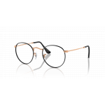 Ray-Ban 0RX3447V Korrektionsbrille in BLACK ON ROSEGOLD