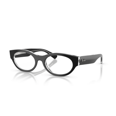 Ray Ban Ray Ban 0RX5447 2034 BLACK ON TRANSPARENT 53-19