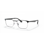 Ray Ban Ray Ban 0RX6363 2861 BLACK ON SILVER 56-18