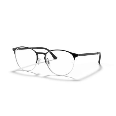 Ray Ban Ray Ban 0RX6375 2861 BLACK ON SILVER 51-18