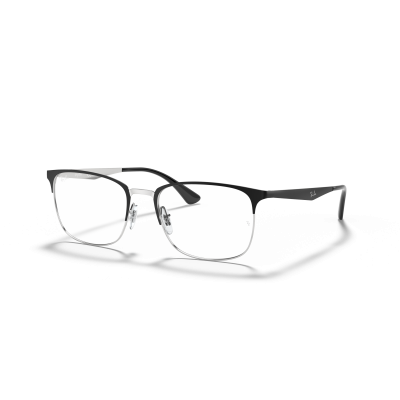 Ray Ban Ray Ban 0RX6421 2997 MATTE BLACK ON SILVER 56-18