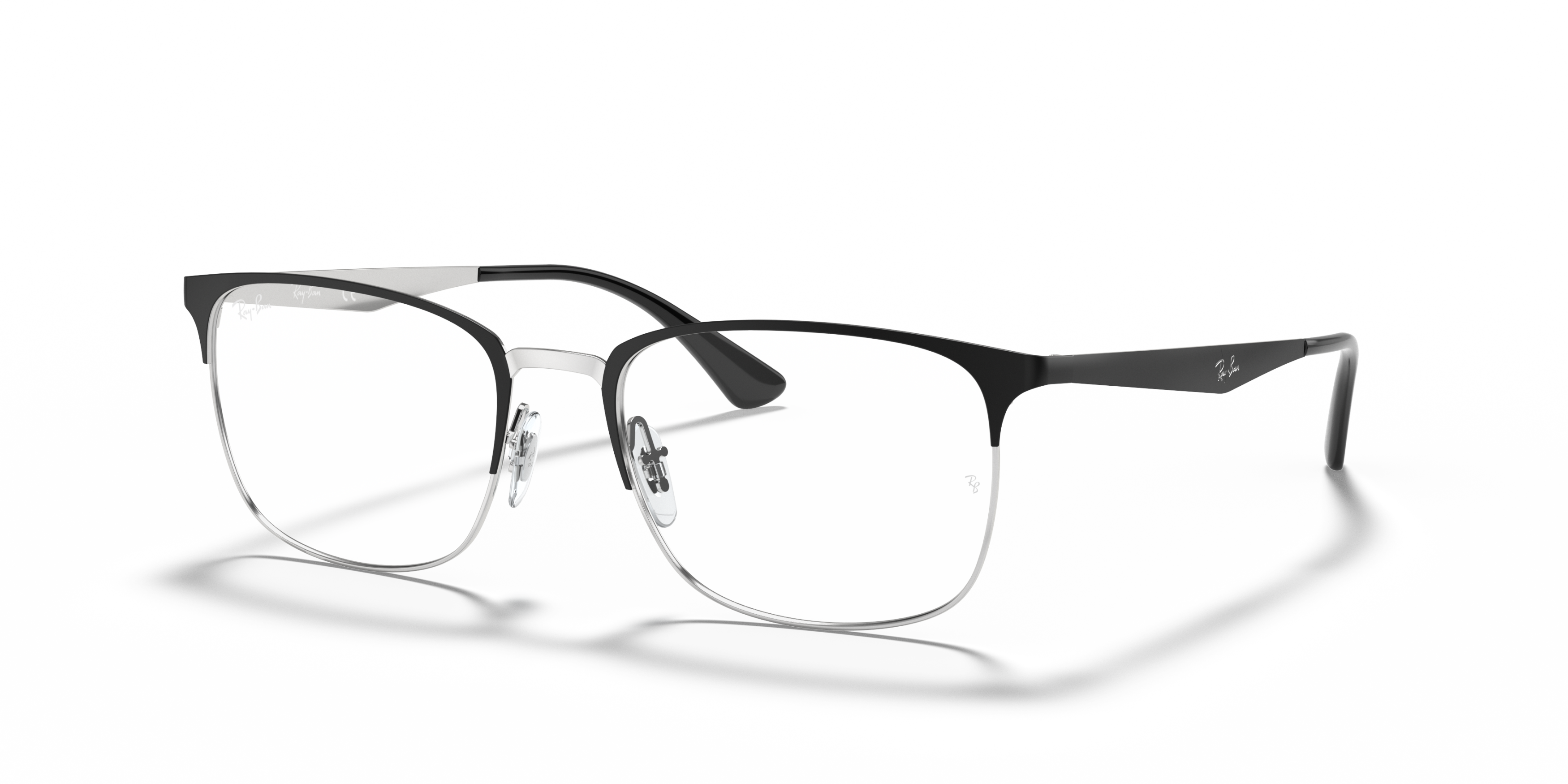 Ray Ban Ray Ban 0RX6421 2997 MATTE BLACK ON SILVER 56-18 Ray Ban Ray Ban 0RX6421 2997 MATTE BLACK ON SILVER 56-18