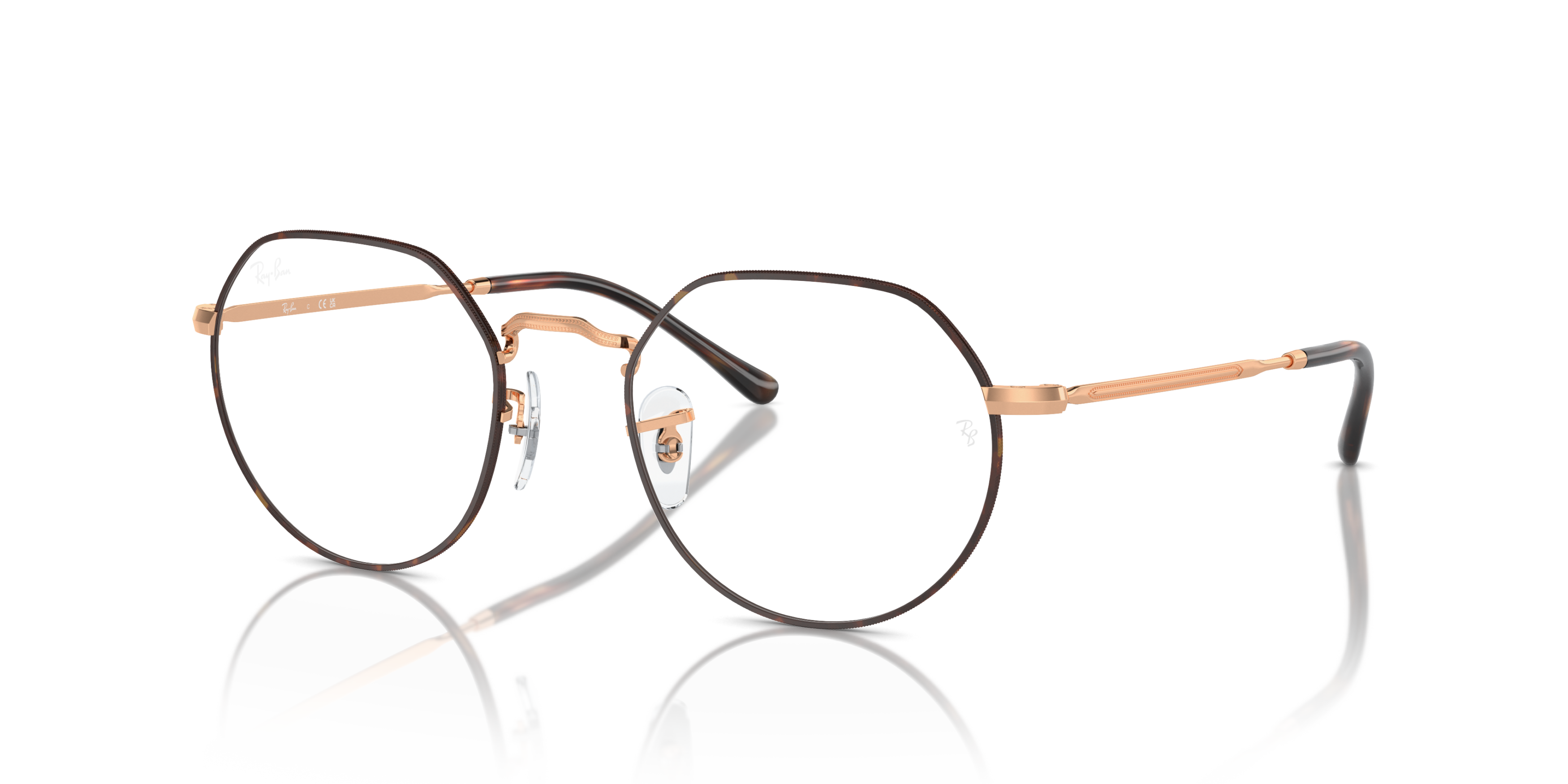 Ray Ban Ray Ban JACK 0RX6465 3176 HAVANA ON ROSEGOLD 49-20 Ray Ban Ray Ban JACK 0RX6465 3176 HAVANA ON ROSEGOLD 49-20