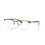 Ray Ban Ray Ban 0RX6513 3228 MATTE BROWN ON GUNMETLA 55-20