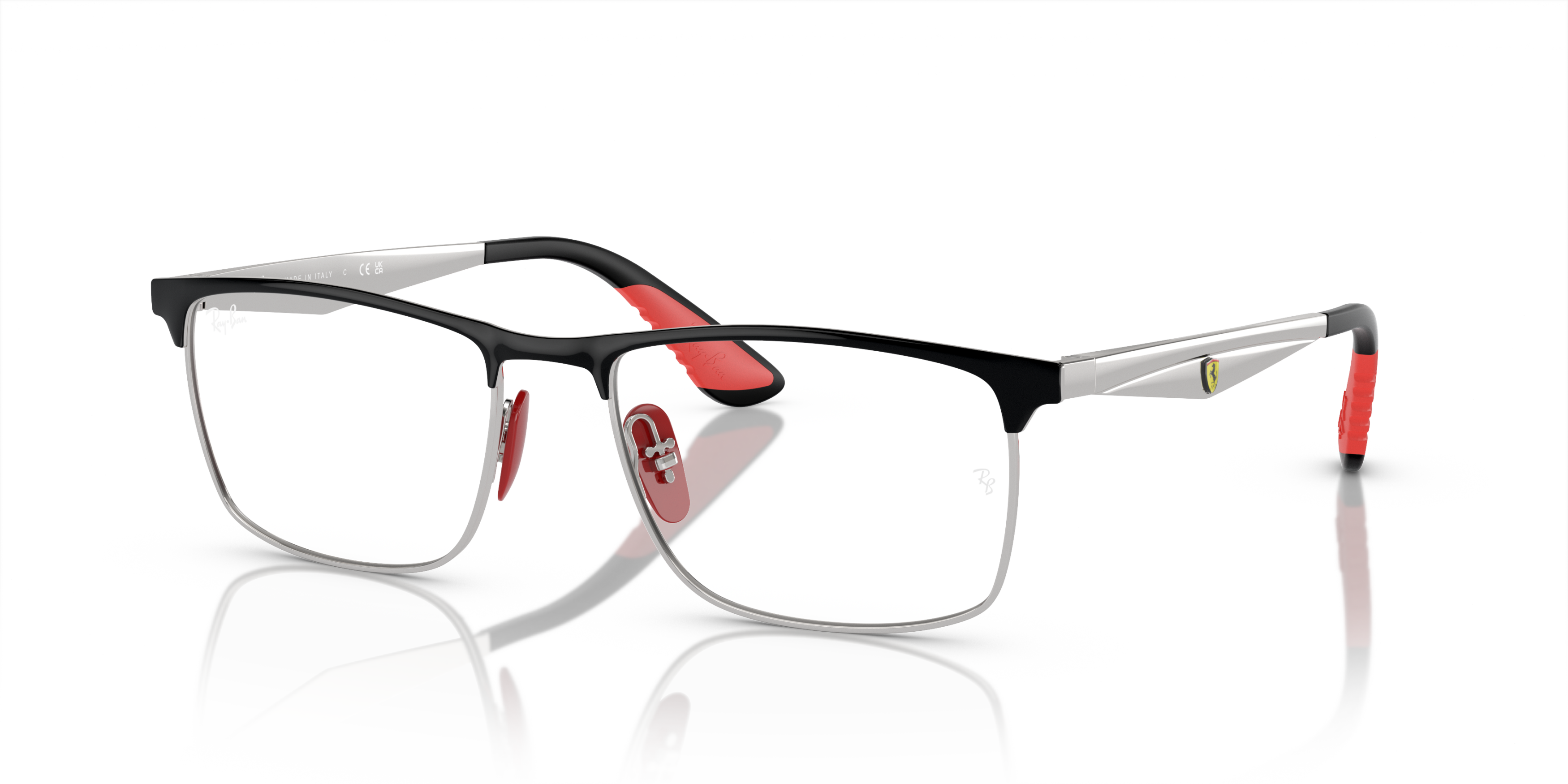 Ray Ban Ray Ban 0RX6516M F060 BLACK ON SILVER 55-18 Ray Ban Ray Ban 0RX6516M F060 BLACK ON SILVER 55-18
