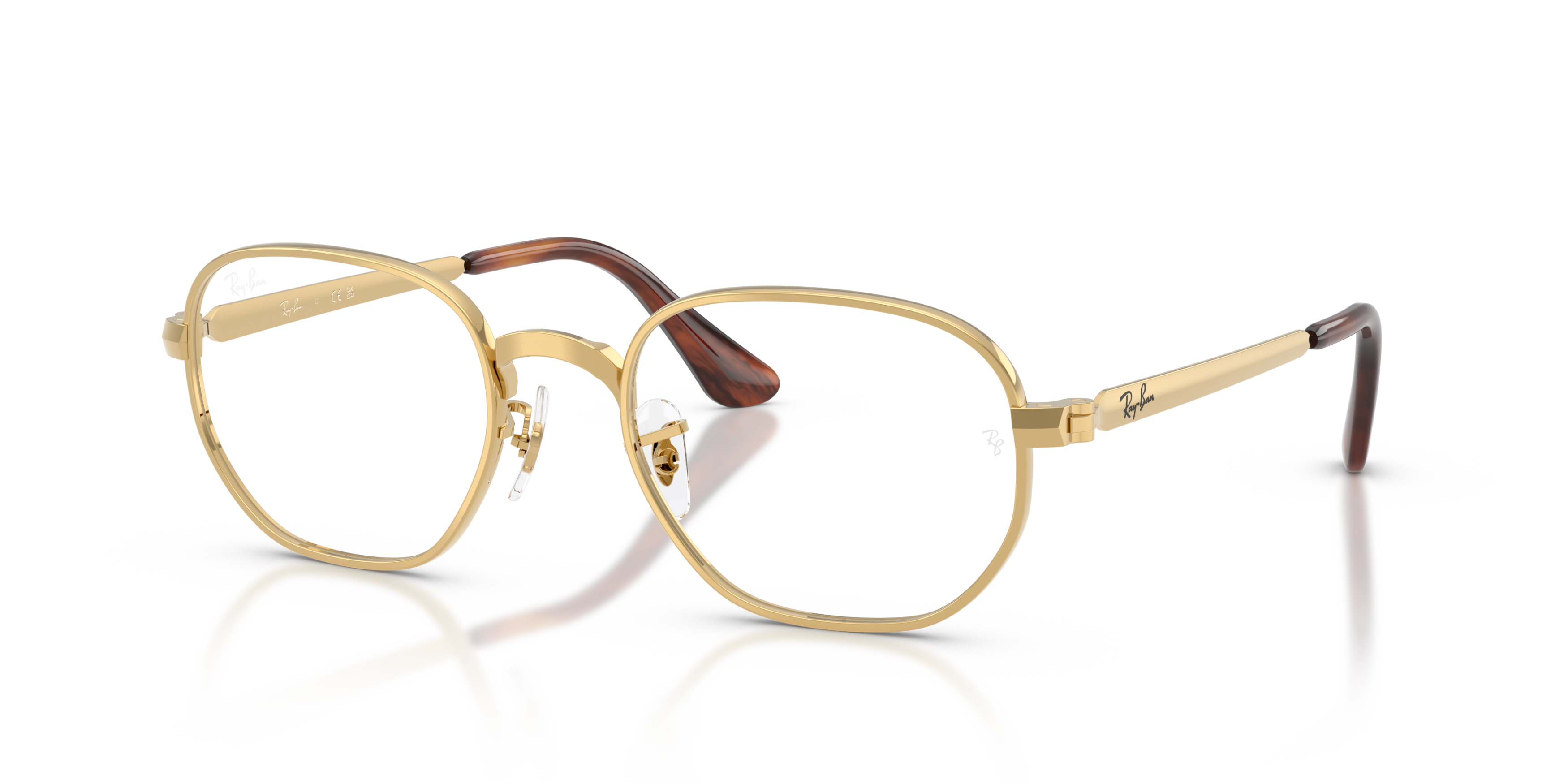 Ray Ban Ray Ban HEXAGONAL MAX 0RX6559 2500 GOLD 54-21 Ray Ban Ray Ban HEXAGONAL MAX 0RX6559 2500 GOLD 54-21
