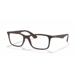 Ray Ban Ray Ban 0RX7047 5451 MATTE TRANSPARENT BROWN 56-17