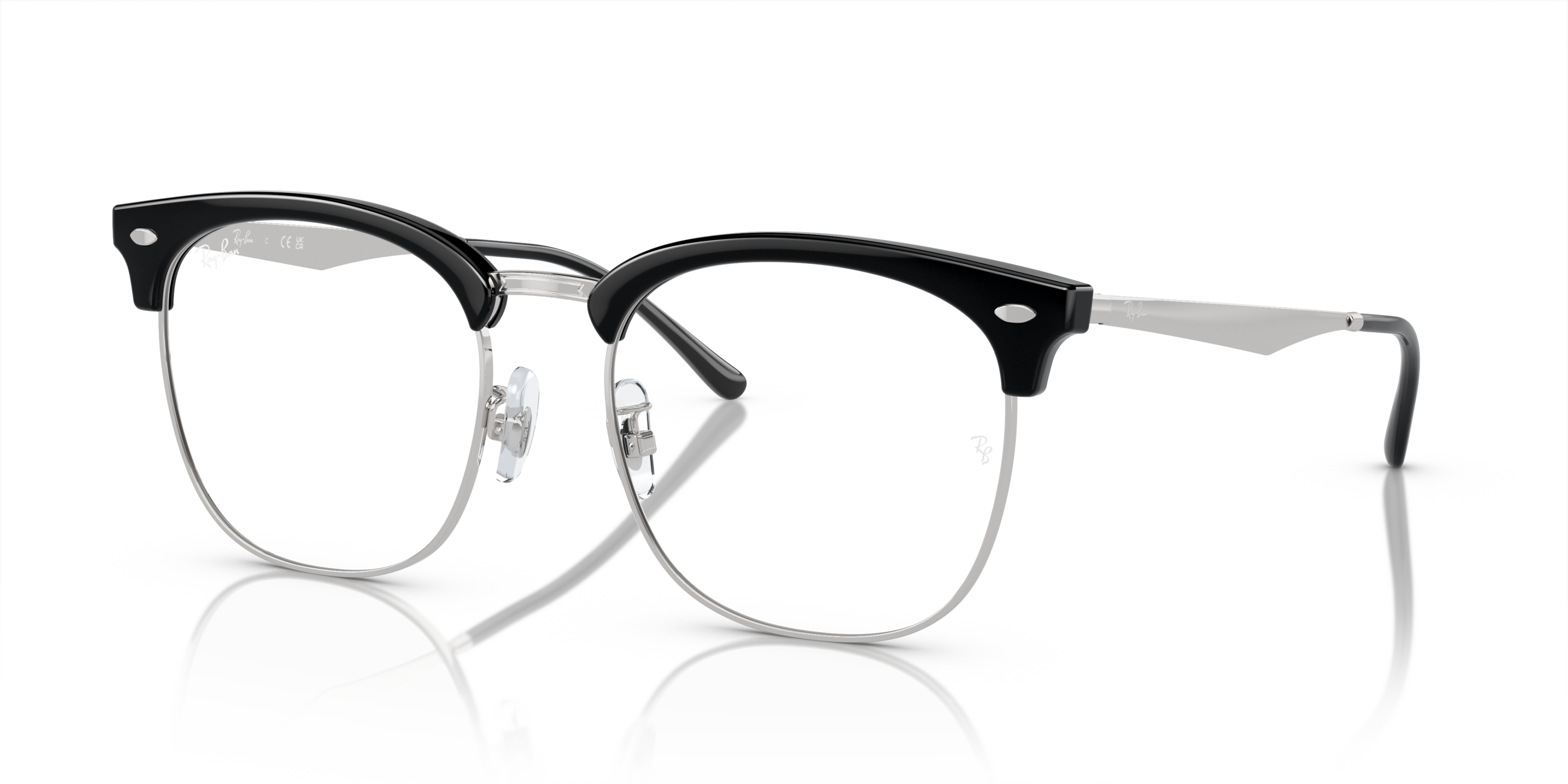 Ray Ban Ray Ban 0RX7318D 2000 BLACK ON SILVER 54-19 Ray Ban Ray Ban 0RX7318D 2000 BLACK ON SILVER 54-19