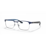 Ray Ban Ray Ban 0RX8416 3016 MATTE BLUE ON SILVER 55-17