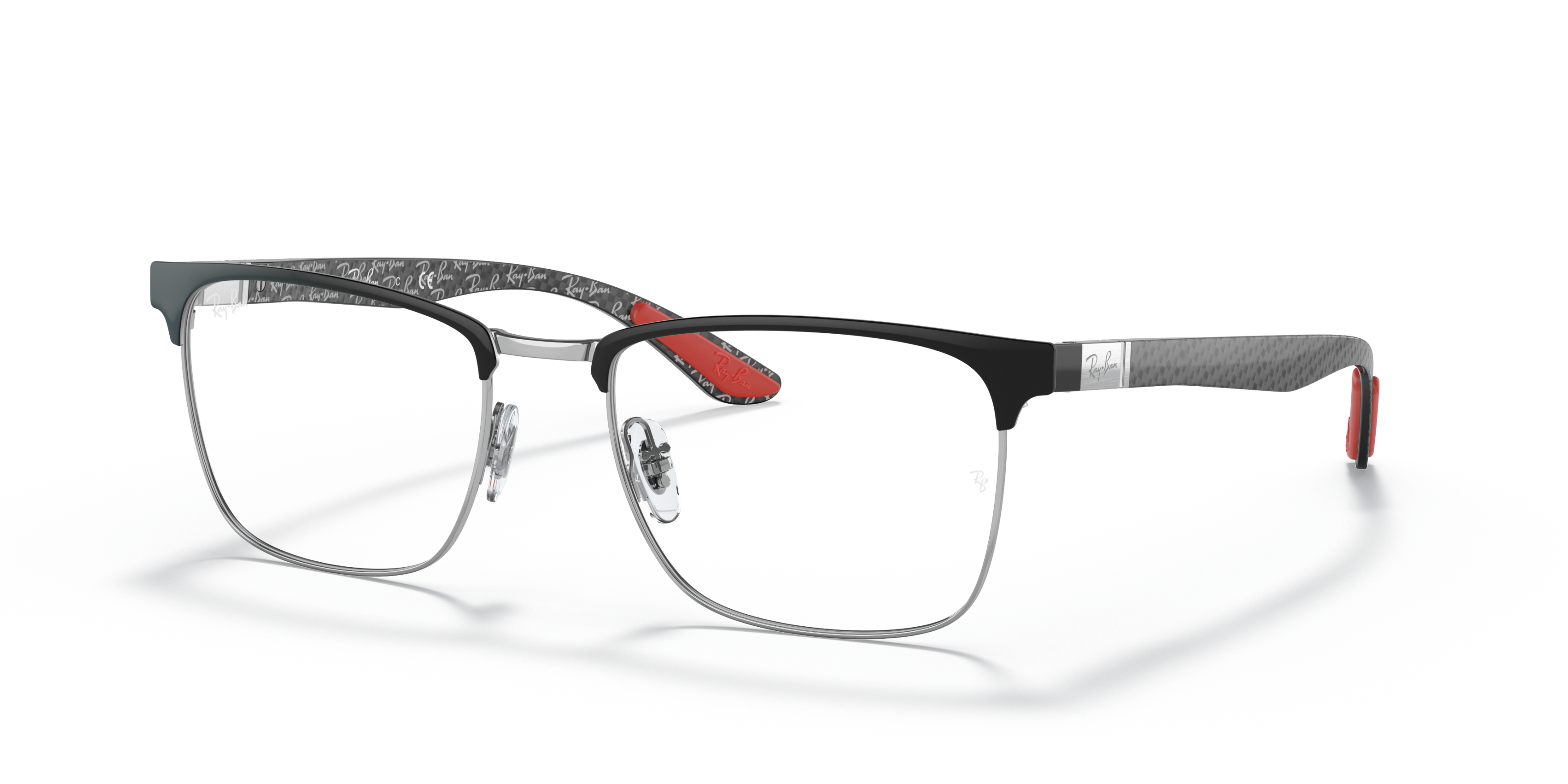 Ray Ban Ray Ban 0RX8421 2861 BLACK ON SILVER 54-19 Ray Ban Ray Ban 0RX8421 2861 BLACK ON SILVER 54-19