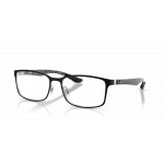 Ray Ban Ray Ban 0RX8424 2997 MATTE BLACK ON SILVER 57-18