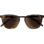 PLAYA Kunststoff-Fertiglesebrille in anthrazit-grau mit Sonnenbrillengläsern