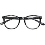 ROBIN - Fertiglesehilfe Kunststoffbrille in havanna-schwarz mit flexibler Federtechnik und klaren Lesegläsern +1