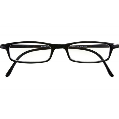 Schwarze Kunststofflesebrille ADAM mit Federtechnik für optimale Passform