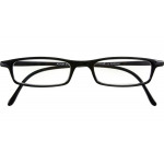 Schwarze Kunststofflesebrille ADAM mit Federtechnik für optimale Passform