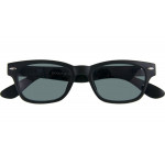 WOODY SUN-Bifocal: schwarze Kunststoff-Sonnenbrille mit Bifokalgläsern