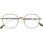 YOKO: elegante goldfarbene Metall-Fertiglesebrille mit Federtechnik und passendem Etui