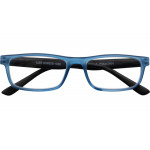 Blau-schwarze Lesebrille Modell ALEX mit Federtechnik