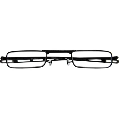 Schwarze Reise-Lesebrille Modell 9 MM mit robuster Fassung