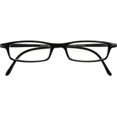 Schwarze Kunststofflesebrille ADAM mit Federtechnik für optimale Passform