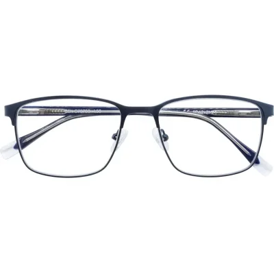 Schwarze Lesebrille BEN mit Federscharnier und Etui