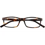 Anthrazitfarbene Metall-Lesebrille EDDY G35000 mit flexiblem Federscharnier und +1.00 Dioptrien inklusive Schutzetui.