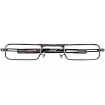 Goldfarbene Faltlesebrille FIRE G5100 mit praktischem Feuerzeugetui und +1