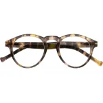 Schwarze Lesebrille FRANKIE G70800 aus recyceltem Kunststoff mit Federscharnier und +1