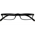 Schwarze Kunststoff-Lesebrille HALF-LINE G31000 mit Federtechnik und +1