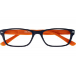 Schwarze Kunststoff-Lesebrille FEELING G15500 mit Federscharnier