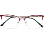 MIA Fertiglesebrille in schwarz-gold mit Federtechnik und Etui