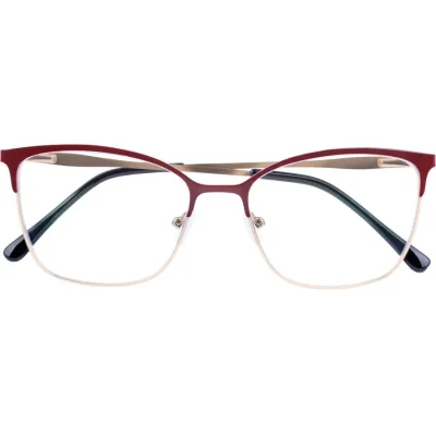 MIA Fertiglesebrille in schwarz-gold mit Federtechnik und Etui