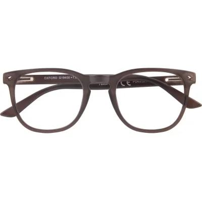 OXFORD Fertiglesebrille in anthrazit mit Federtechnik und Etui