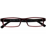 Lesebrille FINN G75200 schwarz mit Kunststoff-Halbbrille und +1