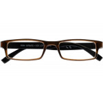 Lesebrille FINN G75200 schwarz mit Kunststoff-Halbbrille und +1