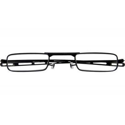 Schwarze Reise-Lesebrille Modell 9 MM mit robuster Fassung