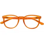 ROBIN - Fertiglesehilfe Kunststoffbrille in havanna-schwarz mit flexibler Federtechnik und klaren Lesegläsern +1