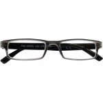 Lesebrille FINN G75200 schwarz mit Kunststoff-Halbbrille und +1