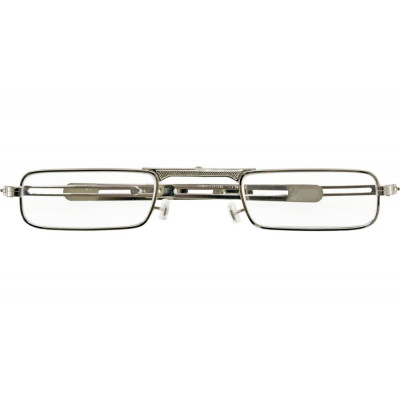 Goldfarbene Faltlesebrille FIRE G5100 mit praktischem Feuerzeugetui und +1