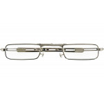 Goldfarbene Faltlesebrille FIRE G5100 mit praktischem Feuerzeugetui und +1