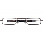 Goldfarbene Faltlesebrille FIRE G5100 mit praktischem Feuerzeugetui und +1