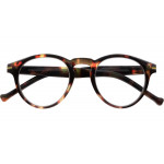 Schwarze Lesebrille FRANKIE G70800 aus recyceltem Kunststoff mit Federscharnier und +1