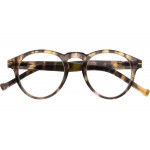 Schwarze Lesebrille FRANKIE G70800 aus recyceltem Kunststoff mit Federscharnier und +1