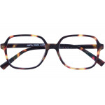 Schwarze Lesebrille GRETA G70400 aus recyceltem Kunststoff mit Federscharnier und +1