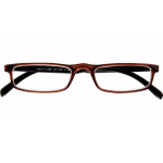 Schwarze Kunststoff-Lesebrille HALF-LINE G31000 mit Federtechnik und +1