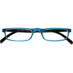 Schwarze Kunststoff-Lesebrille HALF-LINE G31000 mit Federtechnik und +1
