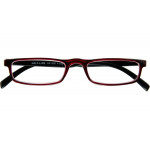 Schwarze Kunststoff-Lesebrille HALF-LINE G31000 mit Federtechnik und +1