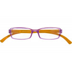 Braun-türkisfarbene Kunststoff-Lesebrille HANG OVER G45600 mit Federtechnik und +1