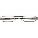 Schwarze Reise-Lesebrille Modell 9 MM mit robuster Fassung